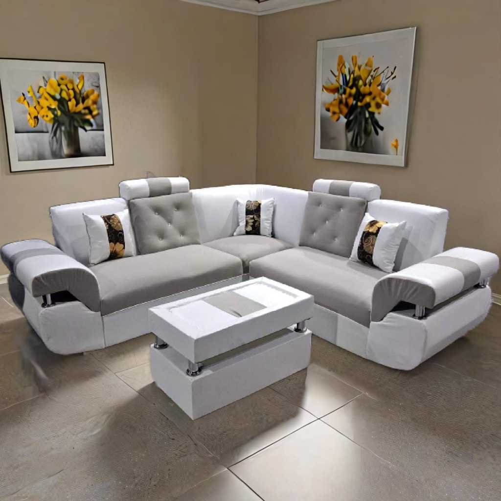 Modern Minimalist L-Shaped Sofa Set